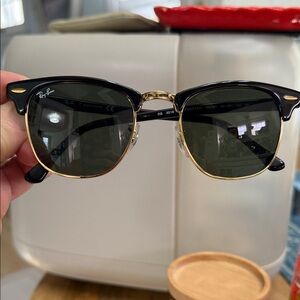 Ray-Ban Classic Black and Gold Sunglasses